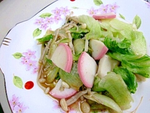 朝食に一品・野菜メニュー☆　簡単「レタス炒め」
